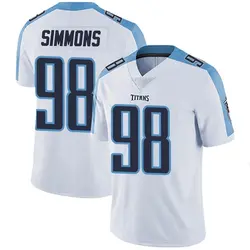 Jeffery Simmons 98 Titans Pro Bowl 2023 Patch Men Jersey - White - Bluefink