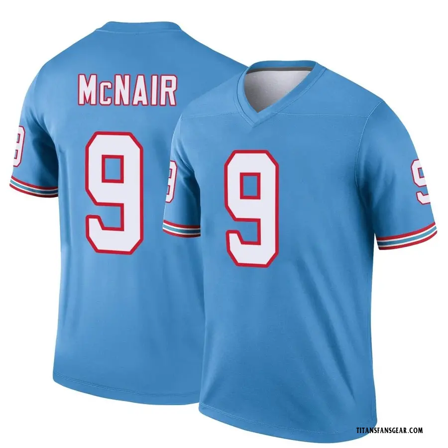 Nike Steve McNair Tennessee Titans Youth Legend Light Blue Oilers ...